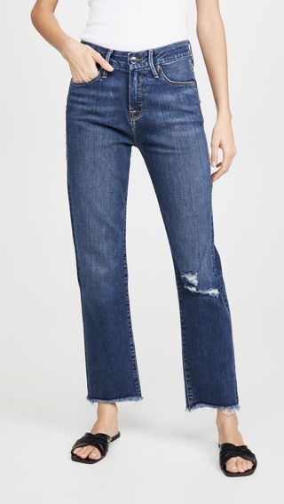 Good American + Good Straight Jeans