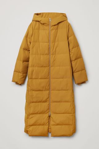 Cos + Long Hooded Puffer Coat