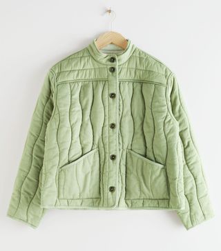 & Other Stories + Reversible Lyocell Linen Quilted Jacket