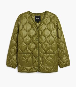 Monki + Quilted liner jacket