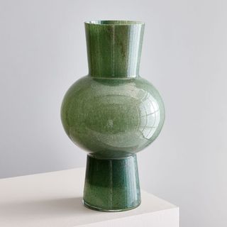 West Elm + Jade Colored Glass Vases