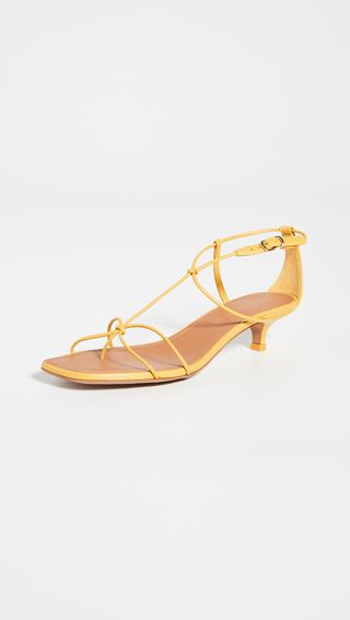 Zimmermann + Strappy Kitten Heel Sandals