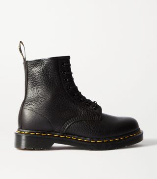 Dr. Martens + 1460 Lace-Up Textured-Leather Ankle Boots