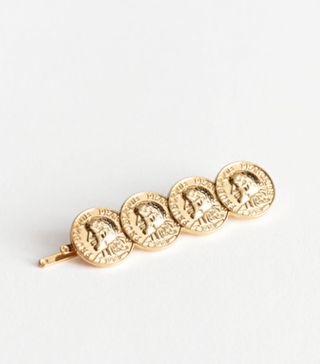 & Other Stories + Multi Coin Pendant Hairpin