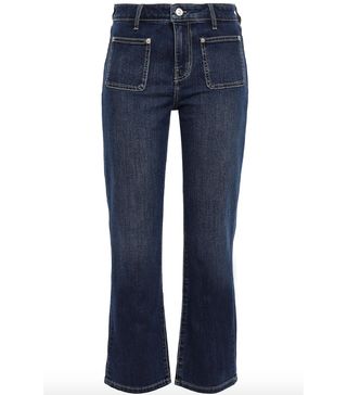 Current/Elliot + Cropped High-Rise Bootcut Jeans