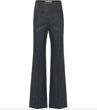 Victoria Beckham + High-Rise Wide-Leg Jeans