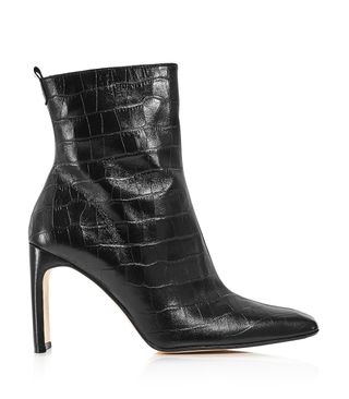 Miista + Marcelle Croc-Embossed High-Heel Boots
