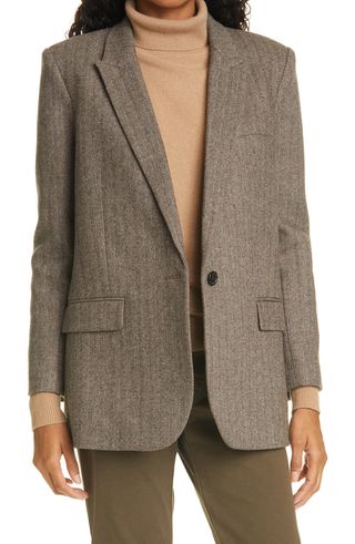 Nili Lotan + Diane Wool Blend Tweed Jacket