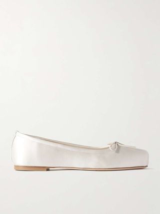 Aeyde + Gabriella Satin Ballet Flats