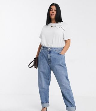 ASOS Design + High Rise Slouchy Mom Jeans