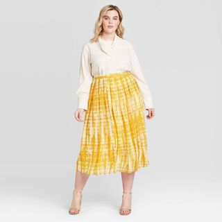 Who What Wear x Target + Tie-Dye Print Flowy Skirt