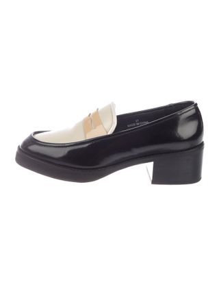 Miista + Leather Loafer Pumps