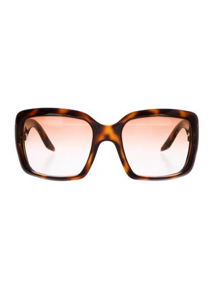 Christian Dior + Couture 1 Tortoiseshell Sunglasses