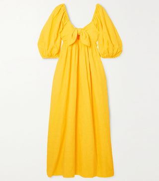 Mara Hoffmann + Violet Organic Cotton and Organic Linen-Blend Maxi Dress