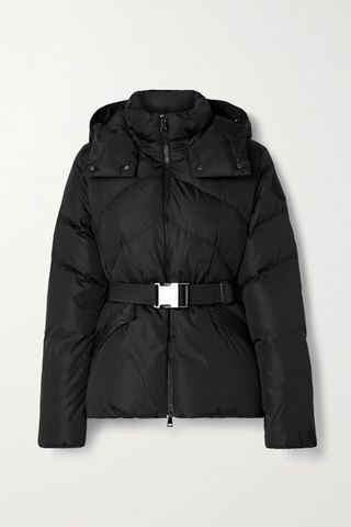 Moncler + Aloes Hooded Belted Quilted Shell Down Jacket