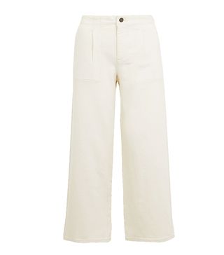 Marks and Spencer Collection + Utility High Waist Wide Leg Cropped Jeans