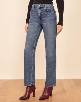 Reformation + Vintage High Straight Jeans