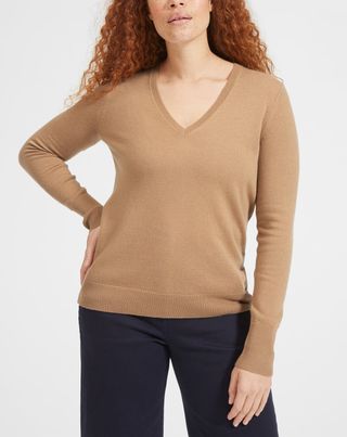 Everlane + The Cashmere V-Neck Sweater