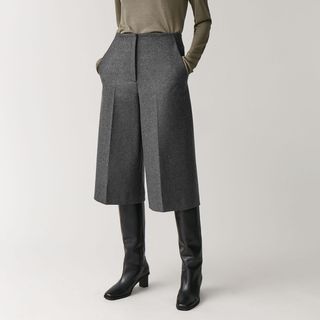 COS + Wool-Blend Long Shorts