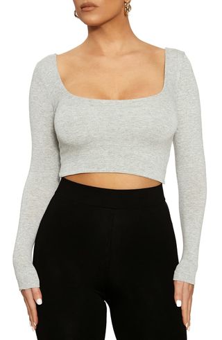 Naked Wardrobe + Gimme the Scoop Crop Top