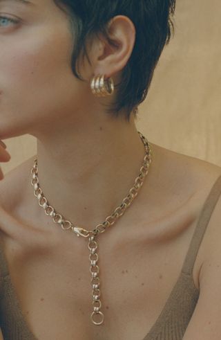 Laura Lombardi + Mini Grazia Hoop Earrings