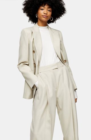 Topshop + Andy Wide Leg Suit Trousers