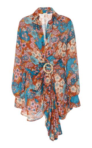 DoDo Bar Or + Lora Floral-Print Cotton-Voile Mini Dress