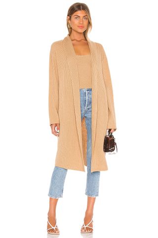 Song of Style + Pawnie Cardigan in Camel