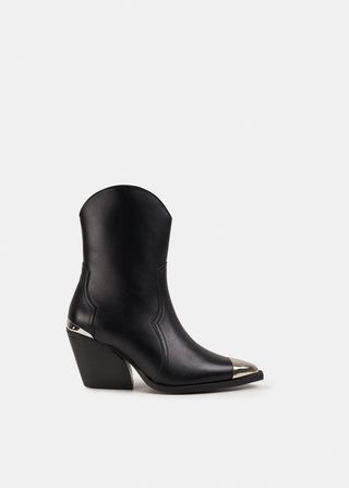 Essentiel Antwerp + Black Leather Ankle Boots