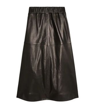 Arket + A-Line Leather Skirt