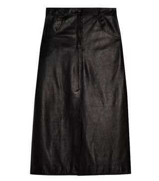 Topshop Boutique + Black Leather Skirt