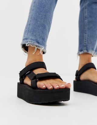 Teva + Flatform Universal Chunky Sandals in Black