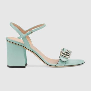 Gucci + Women's Mid-Heel Sandal With Double G