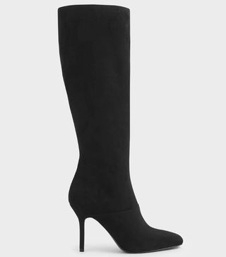 Charles & Keith + Textured Knee High Boot