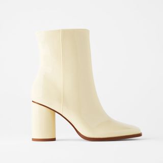 Zara + Faux Patent Leather Boots