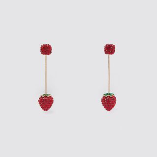 Zara + Strawberry Dangle Earrings