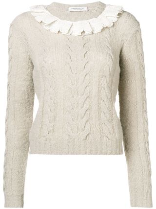 Philosophy Di Lorenzo Serafini + Lace Collar Sweater