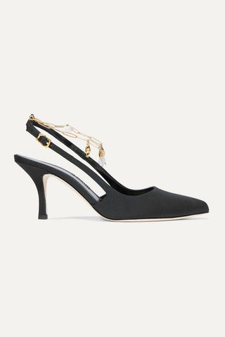 Alighieri + The Initial Spark Embellished Faille Slingback Pumps