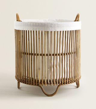 Zara + Fabric-Lined Basket