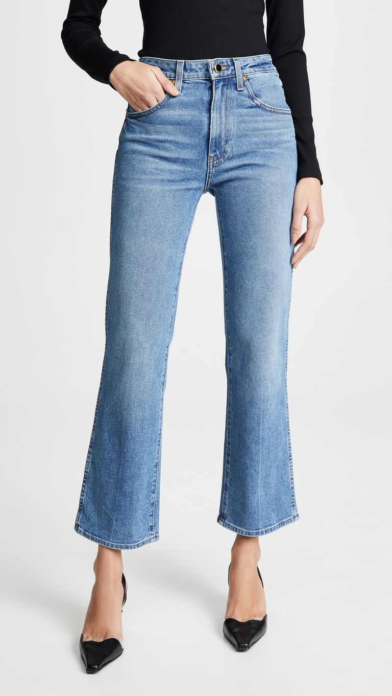 The 12 Best High-Waisted Boot-Cut Jeans | Who What Wear