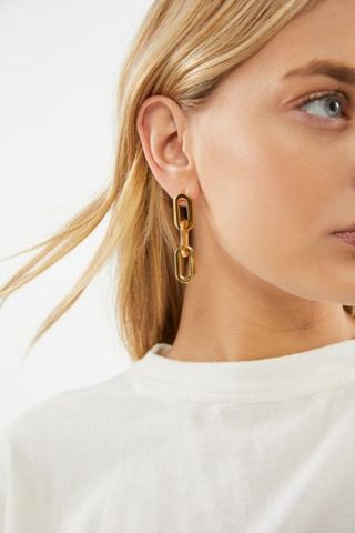 Ellie Vail + Gage Oversized Link Earrings