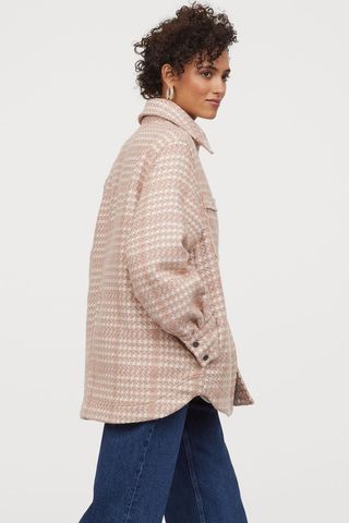 H&M + Jacquard-Weave Shirt Jacket