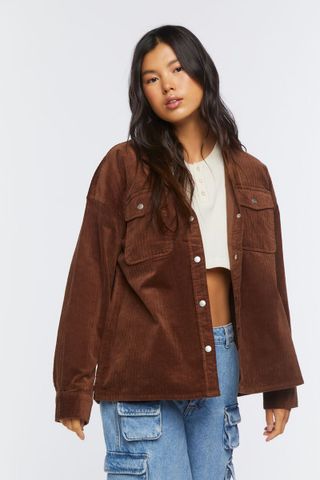 Forever 21 + Corduroy Button-Front Shacket