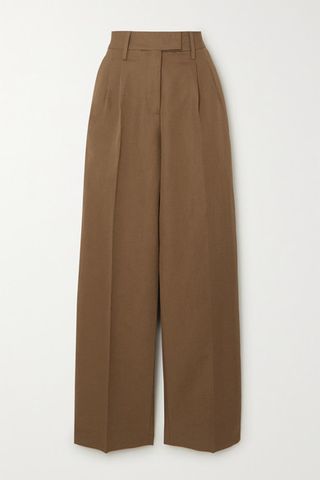 Remain Birger Christensen + Camino Cotton and Linen-Blend Tapered Pants