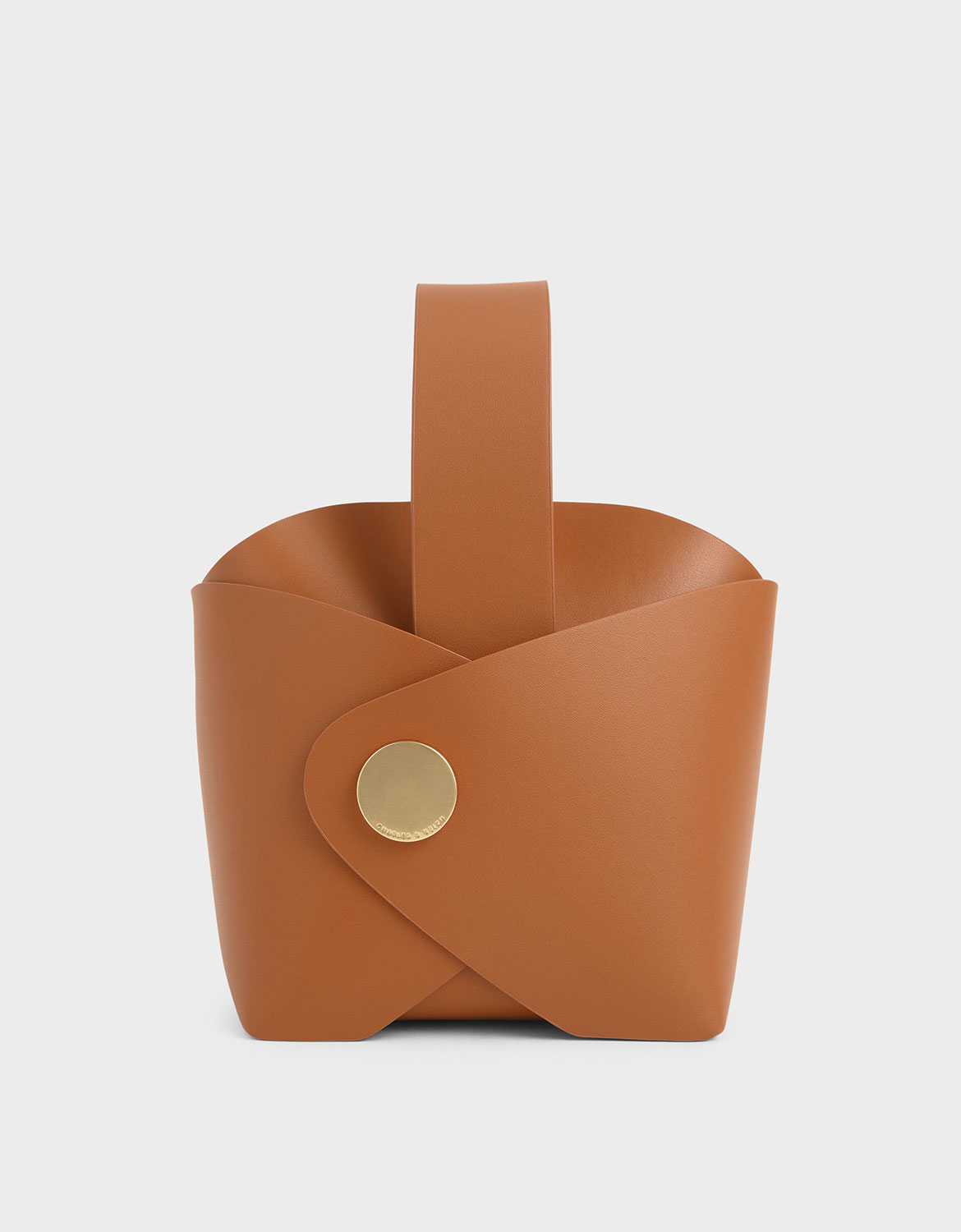 Charles & Keith + Tan Mini Bucket Bag