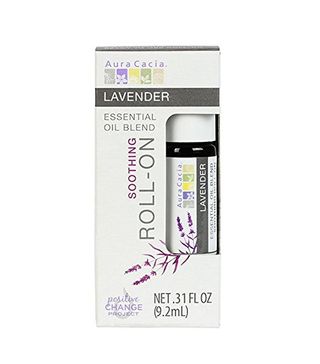 Aura Cacia + Oil Roll-On, Lavender (Pack of 2)