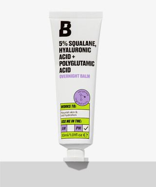 By Beauty Bay + 5% Squalane, Hyaluronic Acid + Polyglutamic Acid Overnight Balm