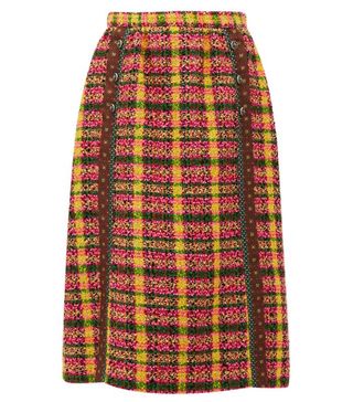 Gucci + Wool-Blend Tweed Skirt