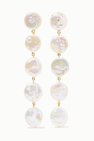 Chan Luu + Gold-Plated Pearl Earrings