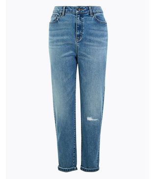 Marks & Spencer + Mom High Waist Ankle Grazer Jeans